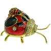 Red Beetle Crystals Jewellery Jewelry Trinket Ring Box  