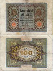 Reichsbanknote 100 Mark 1920  