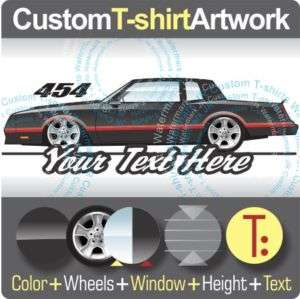 Custom T shirt for 85 86 Chevrolet Monte Carlo SS fans  