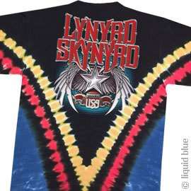 Lynyrd Skynyrd Double Trouble 2 sided tie dye t shirt  