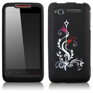 for HTC Merge ADR6325 RUBBER BLACK WHITE PINK SKIN SNAP ON ACCESSORY 