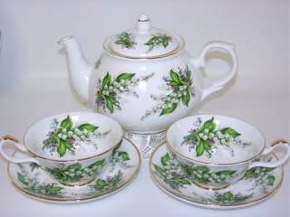 Lily of the Valley, Bone China Tea Set, Made In England  