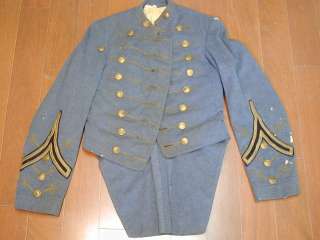 Old Confederate Uniform VAMC VPI Virginia Tech 1872 1896 Coat w/36 