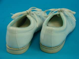 Womans White Size 8 Leather Sole Bowling Bowler Shoes  