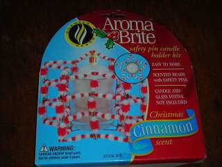AROMA BRITE  STAR SAFETY PIN CANDLE HOLDER  CINNAMON    