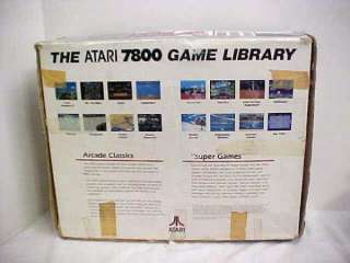 ATARI 7800 SYSTEM COMPLETE IN WORN BOX W14 GAMES 5 CIBOXES ALL WORKING 
