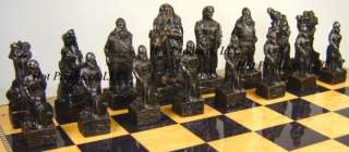MEDIEVAL TIMES IRISH CELTIC / VIKING chess set + Board  