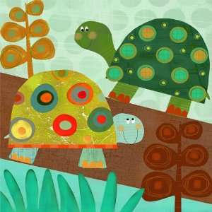  Oopsy daisy Turtle Pair Wall Art 14x14: Home & Kitchen