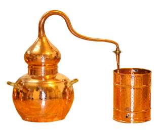 Alambique de cobre artesanal 20 L destilar Aguardiente  
