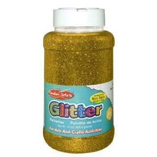 Charles Leonard Inc. Glitter, 16 Ounce Bottle (1 lb), Gold (41170)