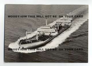 ta707   UK Oil Tanker   Overseas Ambassador , built 1962   postcard 