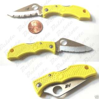 Spyderco Ladybug Salt Serr. Edge Folder H1 Steel LYLS3  