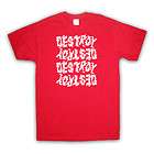 DESTROY PUNK ROCK ANARCHY ANARCHIST 80S KIDS T SHIRT ALL COLS AND 