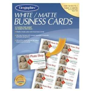  Geographics Royal Brites Business Card,3.5 x 2   65lb 