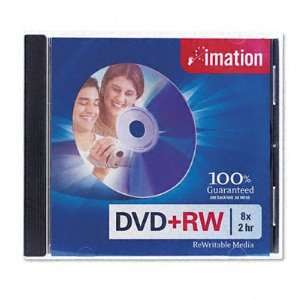  o imation o   DVD+RW Disc, 4.7GB, 8x, w/Jewel Case, Silver 