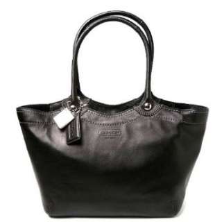  Coach Bleeker Black Leather Tote Bag   14383 Clothing