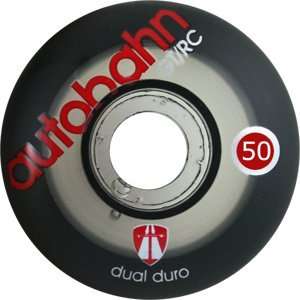   50mm Black/Clear Skateboard Wheels (Set of 4)