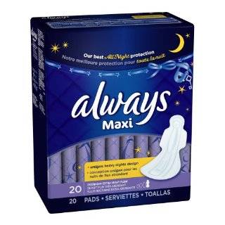 by Kotex Security Maxi Overnight Pads, Regular, Unscented