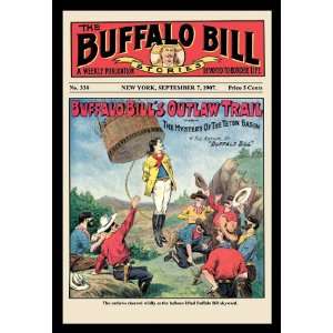   Bills Outlaw Trail 12X18 Art Paper with Gold Frame