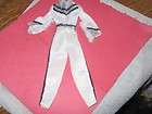 vintage 1980 barbie white western jumpsuit outfit expedited shipping 