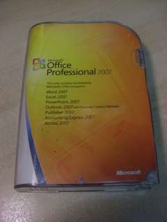 Microsoft Office Professional 2007   Full Retail Pro  