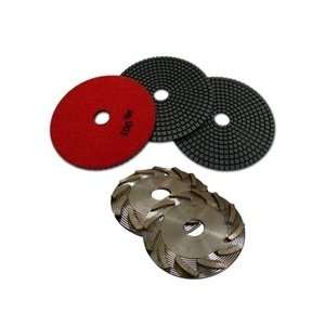 Diamond   DP47374   Step 3 5 Wet 100 Grit Resin Polishing Pad (set of 