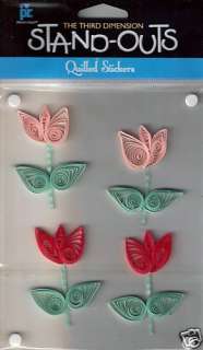 PROVO CRAFT Stand Outs 3 D QUILLED Stickers Choice BNIP  