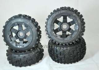 mud off road 6 spoke Wheels tires for 1/5 HPI Baja 5B  