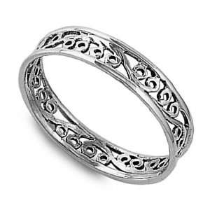 925 Sterling Silver Celtic Ring   Size 12