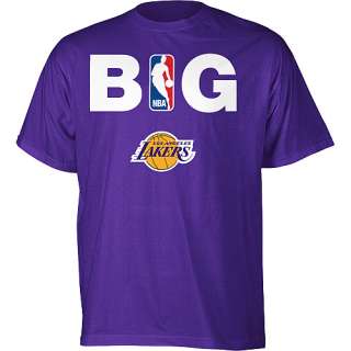 Los Angeles Lakers Adidas Purple NBA BIG T Shirt sz Large  