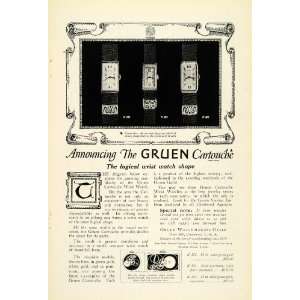  1921 Ad Gruen Cartouche Ancient Egyptian Tablet Wrist 
