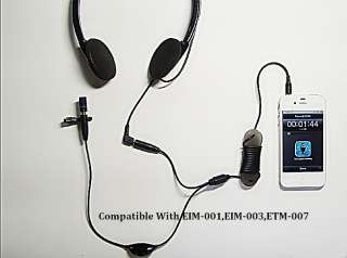   Mic Sensitivity Volume Adjustable Extension Cable W/Earphone Jack 5M