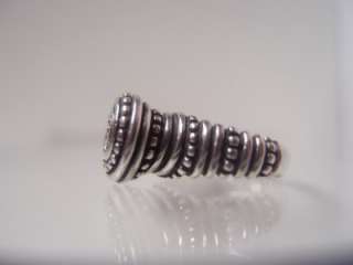 JAMES AVERY African Beaded Sterling Silver Ring Size 7.5  