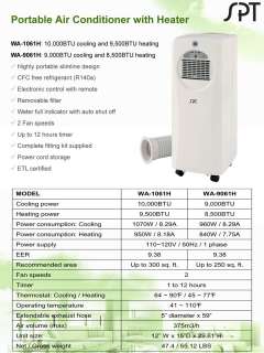 Portable Air Conditioner, Compact AC & Heater, A/C + Heat Pump, 10000 