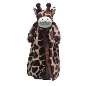 Personalized Giraffe Animal Blanky Baby or Toddler Security Blanket