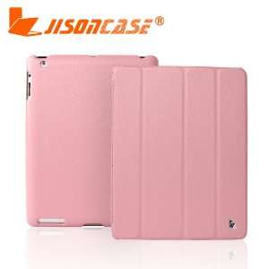 APPLE IPAD 2 SMART LEATHER PINK CASE Hard Case/Cover/Faceplate/Snap On 