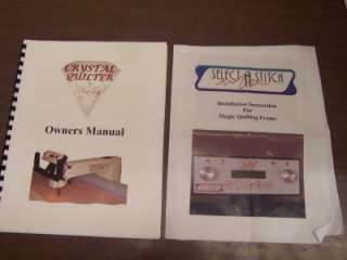 CRYSTAL QUILTER W/ SELECT A STITCH LONG ARM QUILTING MACHINE  