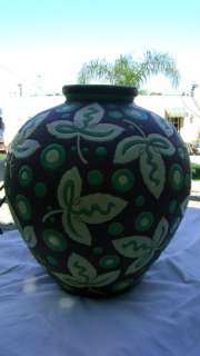 LARGE ART DECO VASE BY BOCH FRERES MADE IN BELGIUM  