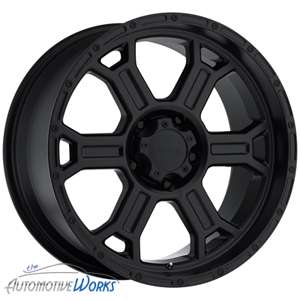 16x8 V TEC Black Wheels Rims Inch Chevy 2500 3500 16  