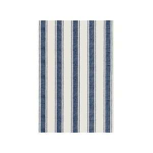 Dash and Albert Rugs Woven Blue Awning Stripe Cotton Contemporary Rug 