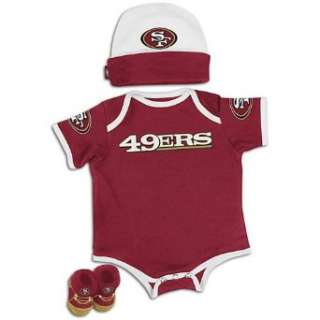   Fransisco 49ers Onesie Booties and Cap 3pc Infant / Baby Set Clothing