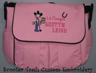 Cowgirl DIAPER BAG personalized baby tote MORE COLORS  