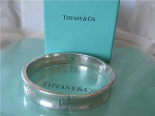Tiffany & Co.1837 S/Silver Hinged Bangle Bracelet Lg.  