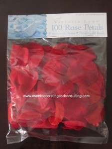 High Quality Thick Silk Rose Petals/Red  100 PCS  