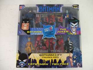 Batman Gotham City Figures Pack  Batman, Joker, Catwoman, and Two Face 