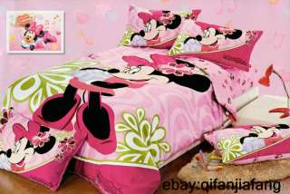 STUNNING DISNEY MINNIE MOUSE QUEEN 9PC PINK COMFORTER IN A BAG  