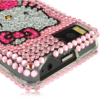 PINK HELLO KITTY BLING CASE FOR MOTOROLA DROID X M8810  