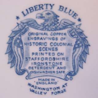 Liberty Blue Lunch Plates Dinnerware England c 1975 Washington At 