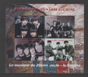 Stamps   The Beatles Music Pop Groups Fab 4   PW  