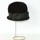 Vtg Vintage Black Bowler Tall Hat By E